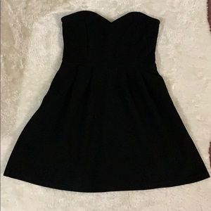 Forever21 strapless tube dress in black